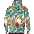 thumbnail image 7 of Cauagu Seashell On The Beach for Men's Pullover Hooded Sweatshirt Athletic Casual Hoodie Aautumn Hoodie Sweatshirt for Men Pullover Casual Hooded Sweatshirt-Small, 7 of 7