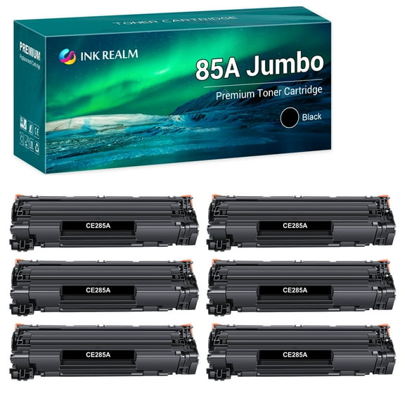 Compatible Toner Replacement for HP 85A CE285A for P1102w M1212nf MFP P1102 P1109w M1217nfw 1102w Printer High Yield 2,500 pages (Black, 6-Pack)