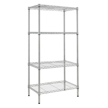 Ktaxon 4 Tier Heavy Duty Wire Shelving, 30''L x 18''W x 59''H Adjustable Steel Storage Rack, Metal Garage Shelves Organizer, Capacity for 1200lbs
