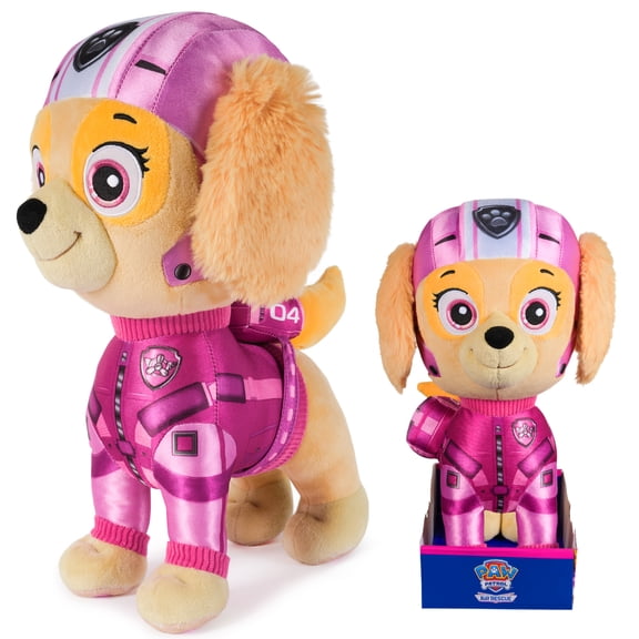 PAW Patrol: Air Rescue, Skye 12-Inch Tall Plush Toy with Removable Backpack, for Kids Ages 3+