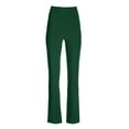 thumbnail image 5 of XFLWAM Women's Stretch Dress Pants Casual Work Slacks Business Pants with Pockets Flared Straight Leg Bootcut Trousers for Office Green M, 5 of 7