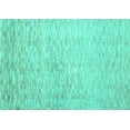 thumbnail image 1 of Ahgly Company Machine Washable Indoor Rectangle Abstract Turquoise Blue Contemporary Area Rugs, 2' x 4', 1 of 4