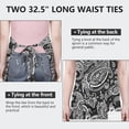 thumbnail image 6 of Black Paisley Pattern Apron-Garden Aprons for Women with Pockets-Cotton Linen Waterproof Kitchen Cooking Gardening Aprons Adjustable for Kitchen,Cooking,BBQ and Salon 33x27 Inch, 6 of 7
