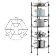thumbnail image 3 of Labymos 2/3/5 Tiers Stainless Steel Thickening Pan Rack Multi-layer Kitchen Rack Drain Tray Multi-function Land, 3 of 8