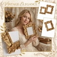 thumbnail image 7 of Mini Vintage Gold Picture Frame Ornate Resin Small Decorative Frame for Tabletop Wall Display Vintage Home Decor 3 X 2 Inches Single Pack, 7 of 7