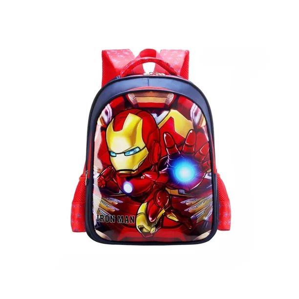 Iron Man Mochila Impermeable Mochila Escolar Mochila Para Ninos Rojo brillar Electronica Walmart en linea