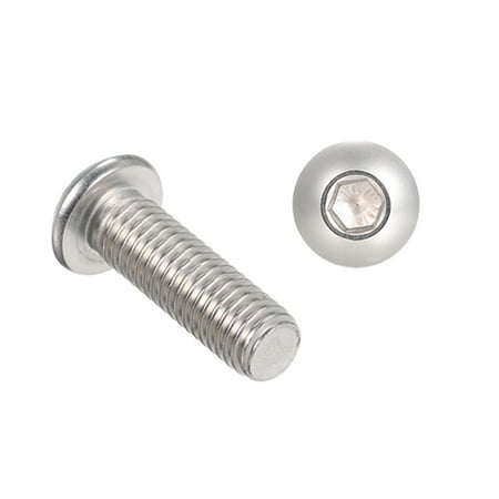 

Andoer A2 IS07380 304 Stainless Steel Hex Screw Socket Button Bolts Screws M8*25