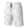 thumbnail image 4 of Salouo Heart Rabbit Pattern Swim Trunks for Men,Men's Hawaiian Bathing Suit Swimsuits Quick Dry Swimming Board Shorts Beach Shorts with Pockets-3X-Large, 4 of 6