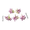 thumbnail image 3 of 11 Colors Mini Artificial Flower Picks 5Pcs | 3-Head Silk Faux Flowers for DIY Corsage, Wedding Bouquet & Floral Arrangement, Realistic Small Flower Stems for Crafts, 3 of 6