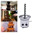 thumbnail image 3 of 4 Tier Chocolate Fountain Party Fountain, Stainless Steel Electric Chocolate Fondue Fountain Machine for Birthday Party Wedding, 3 of 7