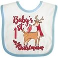 thumbnail image 3 of Inktastic Baby's First Christmas Boys or Girls Baby Bib, 3 of 4