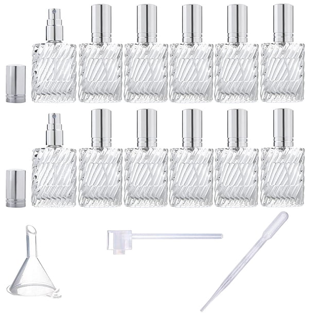 Botellas de aerosol atomizadoras de perfume YU FENG Glass de 13 ml (paquete de 12)