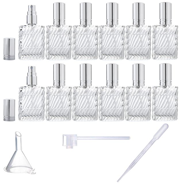 Botellas de aerosol atomizadoras de perfume YU FENG Glass de 13 ml (paquete de 12)