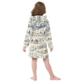 thumbnail image 7 of FORMRS Kids Bathrobe Unisex Hooded Robe Toddler Pajamas Sleepwear, Size 2-3T, Snowy Mountains, 7 of 7