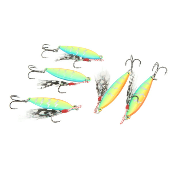 Artificial Lures,5Pcs Artificial Fishing Lure Treble Hook Bait Fishing Lures  Innovative Solution 