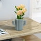 thumbnail image 1 of Jarrón de plástico | Maceta decorativa para el hogar, la oficina y la decoración de bodas | Jarrón pequeño de mesa para flores artificiales y arreglos de plantas | 11,4 cm, 1 of 6