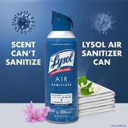 Lysol Air Sanitizer Spray for Air Sanitization and Bacterial Odor Elimination, Air Freshener Alternative, White Linen Scent, 10 oz
