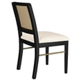 thumbnail image 4 of Arini Rattan Cane Dining Side Chair Black (Set of 2), 4 of 13