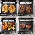 thumbnail image 6 of OVENTE Electric Indoor Panini Press Grill and Sandwich Maker with Non-Stick Coated Plates, Cool-Touch Handle and Removable Drip Tray, Opens 180 Degrees to Fit Any Type or Size of Food, GP0620BR, 6 of 8