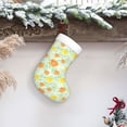 thumbnail image 6 of Salouo Tree Palms Lemon Print Christmas Stockings,Large Xmas Stocking Set of 1 Holiday and Farmhouse Stocking for Christmas Holiday Party Decoration(17.7*11 Inch), 6 of 7