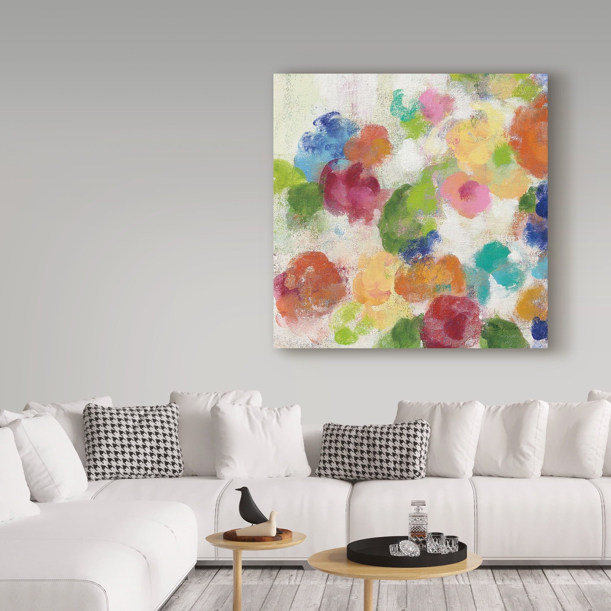 Trademark Fine Art 'Hydrangea Bouquet I Square I' Canvas Art by Silvia Vassileva