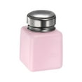 thumbnail image 3 of Uxcell Solvent Alcohol Dispensers 120ml(4oz) Push Down Liquid Dispenser Pump w Stainless Steel Lid, Pink, 3 of 6