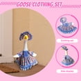 thumbnail image 3 of ZLKMQM Spring Flower Goose Outfit Daisy Rose Floral Dress for 23'' Cement Plastic Goose Statue for Valentines Day Summer Outdoor Garden Yard Patio Lawn Decor(Pink Rose), 3 of 5