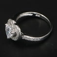 thumbnail image 2 of 14K white Gold Plated 2Ct heart cut Lab-Created Diamond Women Wedding Ring, 2 of 2