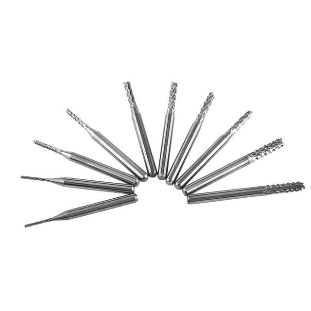 Herramienta de corte, 10 piezas de cortador de PCB de carburo de tungsteno, fresa de carburo de diseño revolucionario