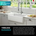thumbnail image 6 of KRAUS Turino 33 Farmhouse Reversible Apron Front Fireclay Single Bowl Kitchen Sink in Matte White, 6 of 18