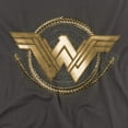 thumbnail image 2 of Wonder Woman Movie Lasso Logo Women's T Shirt, Charcoal, Large, 2 of 6