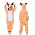 thumbnail image 1 of Pijamas Kigurumi de invierno para niños y niñas, ropa de dormir con dibujos de unicornios y animales de Anime, mono cálido de franela, 1 of 4