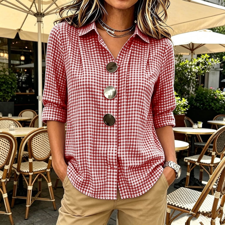 cute dress shirts for work uublik Work Shirts For Women Cute Dressy Casual Clothing Collared Tops for  Fall Winter Daily Wear