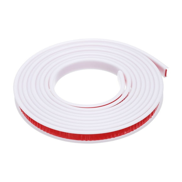 Unique Bargains U-Shape Edge Banding, 9.8Ft x 3/5in TPE Self-Adhesive Veneer Edging, Trim Flexible Furniture Edge (White)