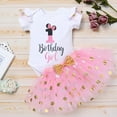 thumbnail image 6 of IBTOM CASTLE Toddler Girls 1st 2nd 3rd Birthday Outfit Princess Polka Dots Ruffle Tutu Skirt Mouse Headband Cake Smash Party Clothes Set 1 Year Pink, 6 of 8