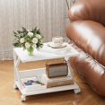 Stand Scanner Machine Desktop Printer Stand with 2 Tier Wood Storage Shelves,Under Desk ...