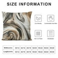 thumbnail image 5 of COMIO  Marble Throw Pillow Cushion Cover, Retro Style Paintbrush Colors in Marbling Texture Watercolor Artwork, Decorative Square Accent Pillow Case, Sand Brown Dust Grey, 5 of 5