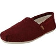 thumbnail image 1 of Toms Women's Classic Felt Faux Shearling Burnt Henna / Good Vibes Fabric Slip-On Shoes - 8M, 1 of 3