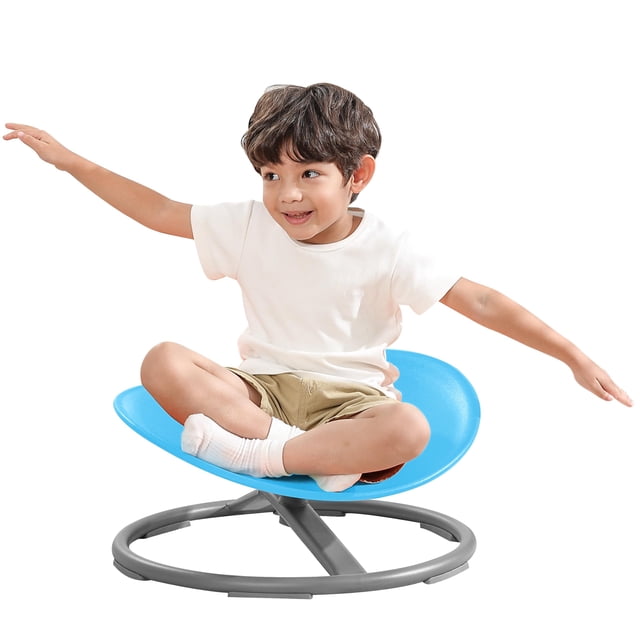 Silla sensorial BABAMU para niños con autismo Sit and Spin, azul