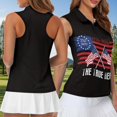 thumbnail image 4 of Jeiento 250 Years Anniversary Golf Shirts for Women Men 1/4 Zip Athletic Shirts 1776-2026 Sleeveless Golf Shirts Fashion Tennis Tank Tops Matching Couples Outfit, Women's XL, 4 of 7