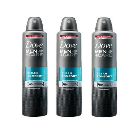 DOVE SPRAY AP-DEO MEN CLEAN COMFORT 250 ML (Pack of 3)