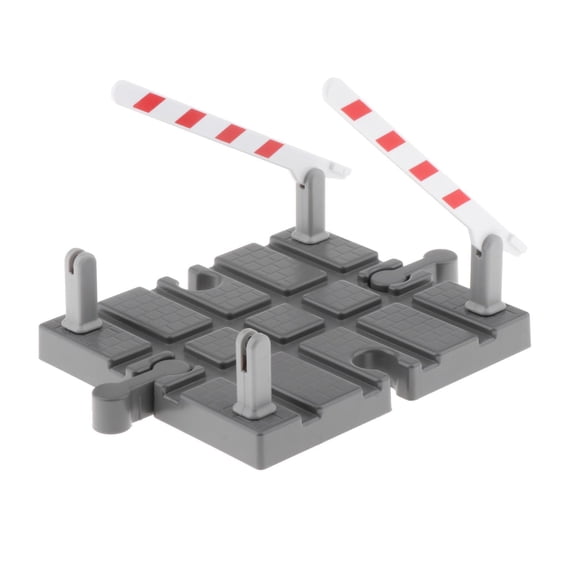 Wooden Train Accessory Set Includes man, Station, Bus Station and Railroad for , and All Major Brands Trains , Road