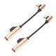 thumbnail image 1 of uds Cable adaptador de auriculares tipo C a 3,5mm 2 en 1 adaptador de auriculares flexible funcional para teléfono tipo C tableta PC dorado, 1 of 5