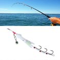thumbnail image 2 of Soft Squid Fishing Trolling Lure 22g Luminous UV Squid Jigs For Sea Fishing Boats Fishing Wobbler Baits Rockfishing, 2 of 5