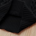 thumbnail image 6 of Spazoro Toddler Girls Sweaters, Turtleneck Knitted Cotton Fall Winter Long Sleeve Pullover Tops for Kids Girls Boys Black Size 8 T, 6 of 7
