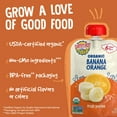 thumbnail image 6 of (4 pack) Earth's Best Organic Stage 2 Baby Food, Banana Orange Fruit Puree, 3.5 oz Pouch, 6 of 11