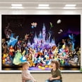 thumbnail image 5 of Fondos fotográficos de princesas de Disney y castillos para fiestas de cumpleaños, accesorios personalizados para fotomatón, 5 of 5