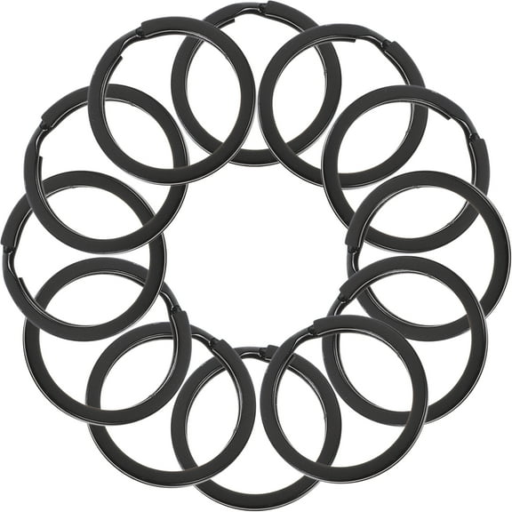 50Pcs Metal Key Rings for DIY Keychains with Round and Flat and O-shaped Key Rings