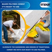 Bauer Instant Polymer Cement for Concrete, Stone, Tile & Brick, White