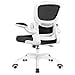 thumbnail image 3 of Razzor Office Chair, Ergonomic Desk Chair with Lumbar Support and Adjustable Armrests, Comfy Desk Chair Breathable Mesh Mid Back Computer Chair, Reclining Office Chair for Home Office - White, 3 of 4
